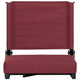 Maroon |#| 500 lb. Rated Lightweight Stadium Chair-Handle-Padded Seat, Maroon