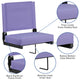 Purple |#| 500 lb. Rated Lightweight Stadium Chair-Handle-Padded Seat, Purple