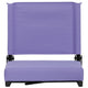 Purple |#| 500 lb. Rated Lightweight Stadium Chair-Handle-Padded Seat, Purple