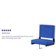 Blue |#| 500 lb. Rated Lightweight Stadium Chair-Handle-Padded Seat, Blue