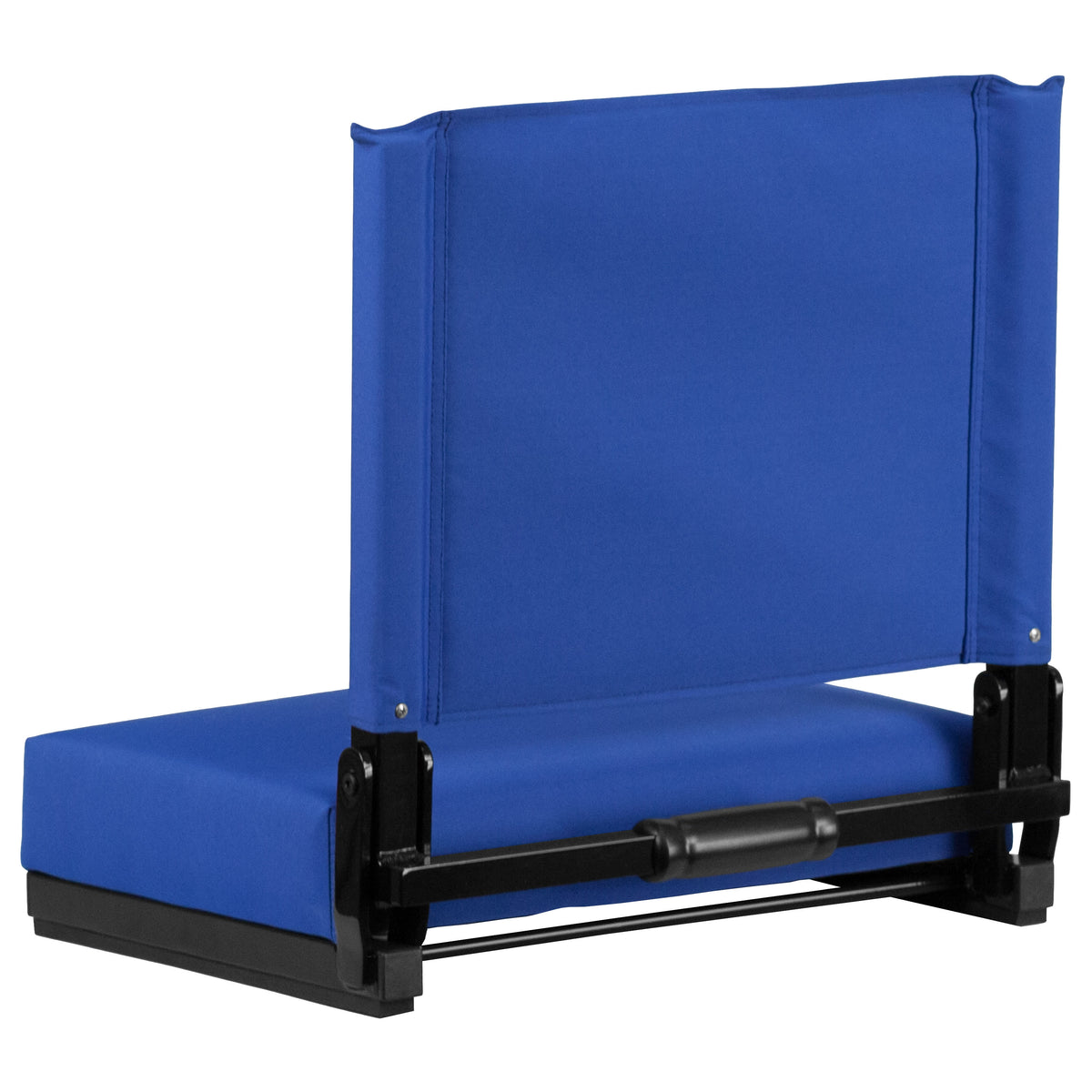 Blue |#| 500 lb. Rated Lightweight Stadium Chair-Handle-Padded Seat, Blue