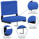 Blue |#| 500 lb. Rated Lightweight Stadium Chair-Handle-Padded Seat, Blue