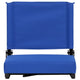 Blue |#| 500 lb. Rated Lightweight Stadium Chair-Handle-Padded Seat, Blue