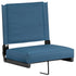 Grandstand Comfort Seats by Flash - 500 lb. Rated Lightweight Stadium Chair with Handle & Ultra-Padded Seat