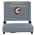 Gray |#| Personalized 500 lb. Rated Stadium Chair-Handle-Padded Seat, Gray