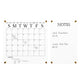 Clear/Black |#| Premium Clear Acrylic Monthly Wall Calendar and Notes Board with Black Printing