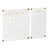 Grayson Acrylic Wall Calendar and Notes Board with Dry Erase Marker and Mounting Hardware, Set of 2