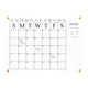 Clear/Black |#| Premium Clear Acrylic Monthly Wall Calendar with Notes Section & Black Printing