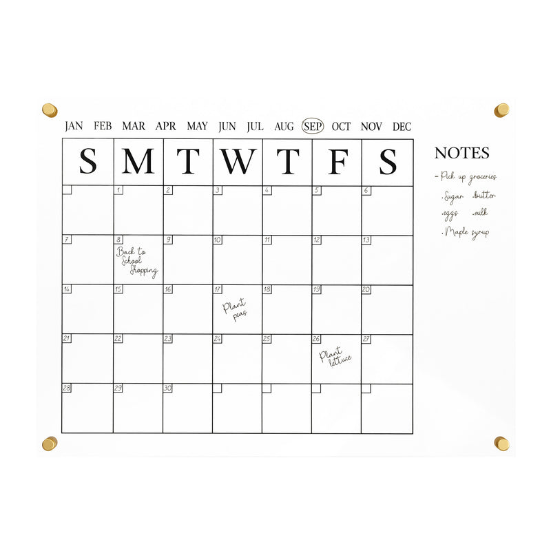 Table Calendar Notes Wall Calendar with Notes Board MS-BR-AC-4560- – BizChair