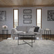 Clear Top/Matte Black Frame |#| Clear Glass Table Set with Matte Black X Metal Frame-Coffee Table-2 End Tables
