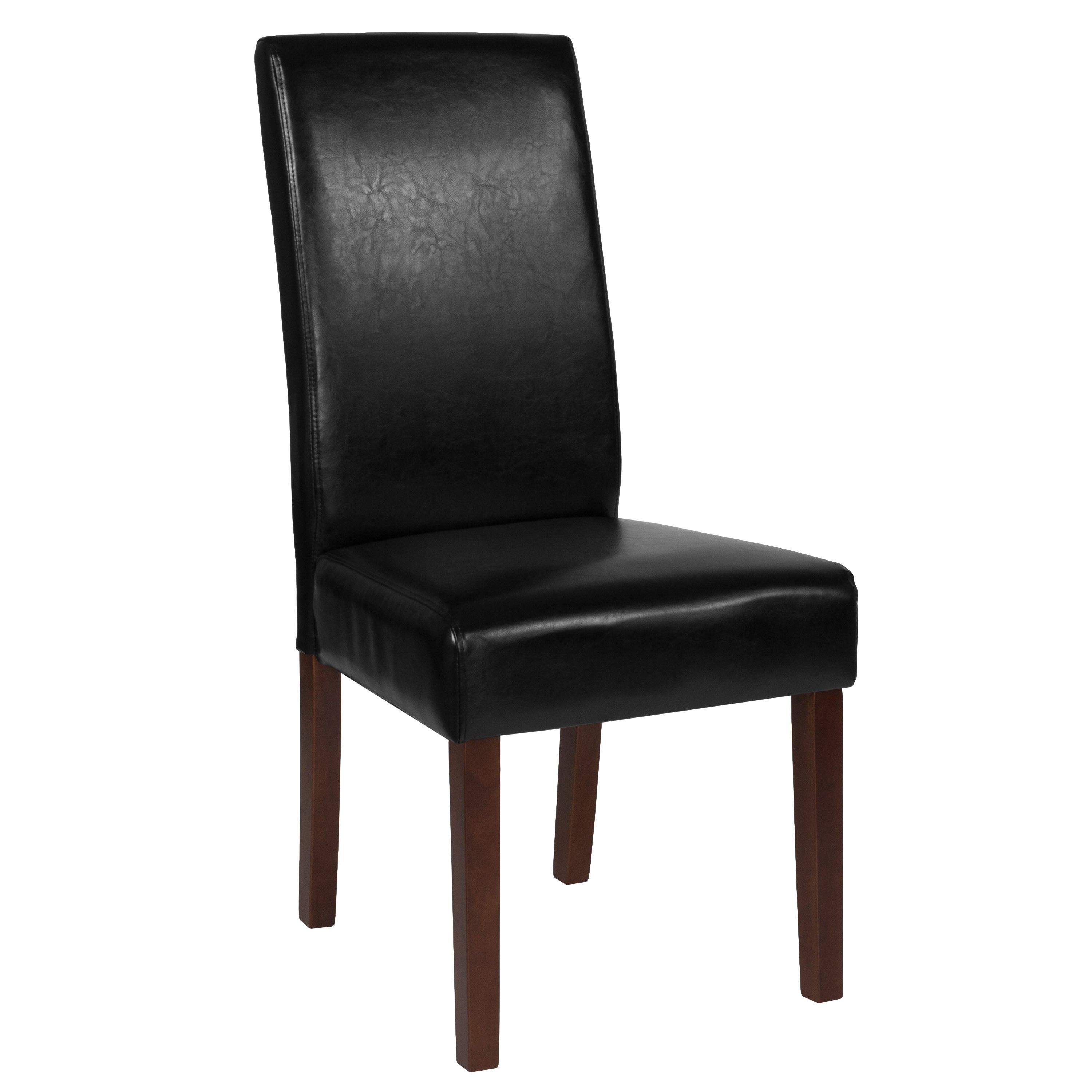 Leather parsons on sale dining chair