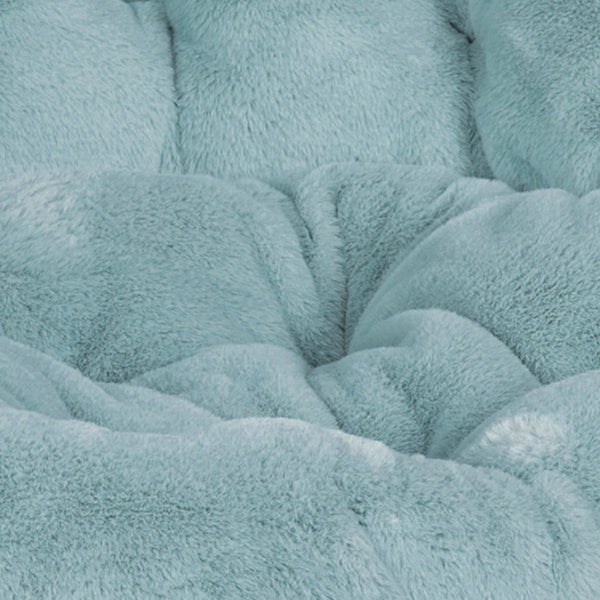Gray Faux Fur/Soft Gold Frame |#| Folding XL Faux Fur Saucer Chair for Dorm or Bedroom - Dusty Aqua/Soft Gold