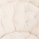 Ivory Sherpa/Soft Gold Frame |#| Folding XL Faux Fur Saucer Chair for Dorm or Bedroom - Ivory/Soft Gold