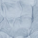 Aqua Fabric/Soft Gold Frame |#| Folding XL Faux Fur Saucer Chair with Ottoman - Dusty Aqua/Soft Gold
