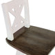 White Wash |#| Commercial 360° Swivel Wood Counter Height Stool in Antique White Wash/Gray Seat