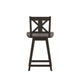 Gray Wash Walnut |#| Commercial 360° Swivel Wood Counter Height Stool in Gray Wash Walnut