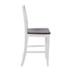 White Wash |#| Commercial Grade Wooden Counter Height Stool in Antique White Wash, Set of 2