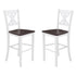 Gwendolyn Set of 2 Commercial Grade Solid Wood Modern Farmhouse Counter Height Barstool