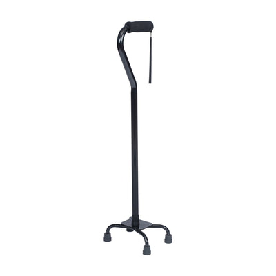 HERCULES Adjustable Quad Cane with Comfort Grip Foam Padded Handle, Large 4-Pronged Base for Stability, and Left or Right Handed Use - View 1