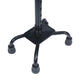 Adjustable Left or Right Handed Quad Cane w/ Padded Handle, Large Base in Black