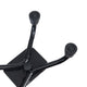 Adjustable Left or Right Handed Quad Cane w/ Padded Handle, Large Base in Black