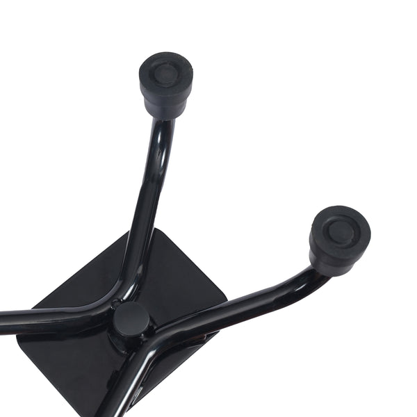 Adjustable Left or Right Handed Quad Cane w/ Padded Handle, Large Base in Black