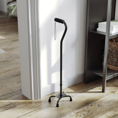 HERCULES Adjustable Quad Cane with Comfort Grip Foam Padded Handle, Large 4-Pronged Base for Stability, and Left or Right Handed Use - View 2