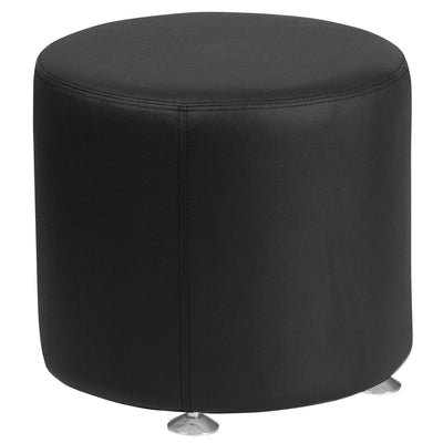 HERCULES Alon Series LeatherSoft 18'' Round Ottoman