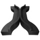 Black |#| 10 Pc Black LeatherSoft Modular Reception Configuration w/Taut Back &Seat