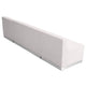 Melrose White |#| 3 PC White LeatherSoft Modular Reception Configuration w/Taut Back &Seat