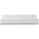 Melrose White |#| 3 PC White LeatherSoft Modular Reception Configuration w/Taut Back &Seat