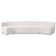 Melrose White |#| 3 PC White LeatherSoft Modular Reception Configuration w/Taut Back &Seat