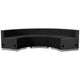 Black |#| 3 PC Black LeatherSoft Modular Reception Configuration w/Taut Back &Seat