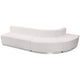 Melrose White |#| 3 PC White LeatherSoft Modular Reception Configuration w/Taut Back &Seat