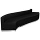 Black |#| 3 PC Black LeatherSoft Modular Reception Configuration w/Taut Back &Seat