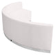 Melrose White |#| 3 PC White LeatherSoft Modular Reception Configuration w/Taut Back &Seat