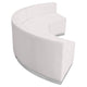 Melrose White |#| 3 PC White LeatherSoft Modular Reception Configuration w/Taut Back &Seat