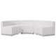 Melrose White |#| 3 PC White LeatherSoft Modular Reception Configuration w/Taut Back &Seat