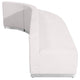 Melrose White |#| 3 PC White LeatherSoft Modular Reception Configuration w/Taut Back &Seat