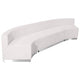 Melrose White |#| 3 PC White LeatherSoft Modular Reception Configuration w/Taut Back &Seat