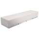 Melrose White |#| 4 PC White LeatherSoft Modular Reception Configuration w/Taut Back &Seat