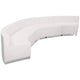 Melrose White |#| 5 PC White LeatherSoft Modular Reception Configuration w/Taut Back &Seat
