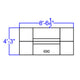 Black |#| 6 PC Black LeatherSoft Modular Reception Configuration w/Taut Back &Seat