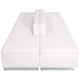 Melrose White |#| 6 PC White LeatherSoft Modular Reception Configuration w/Taut Back &Seat