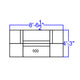 Melrose White |#| 6 PC White LeatherSoft Modular Reception Configuration w/Taut Back &Seat
