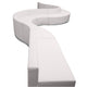 Melrose White |#| 9 PC White LeatherSoft Modular Reception Configuration w/Taut Back &Seat