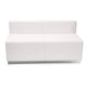 Melrose White |#| 9 PC White LeatherSoft Modular Reception Configuration w/Taut Back &Seat