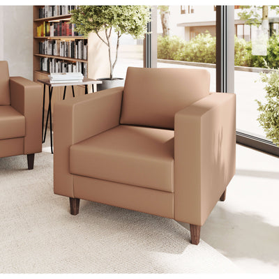 Commercial Lobby Chair with Outlets/USB/USB-C Charging Ports - View 2