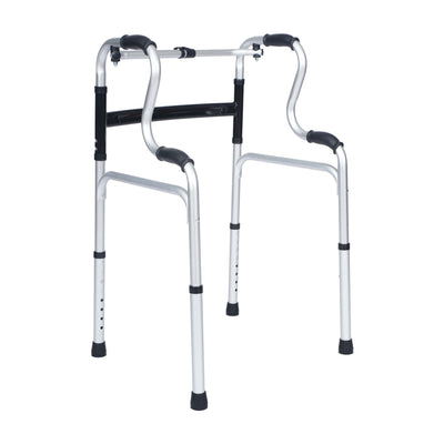 HERCULES Bi-Level Folding Walker with Adjustable Height, Interchangeable Wheels or Feet, Dual Frame Types, and Lightweight Design - View 1