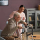 Lightweight Adjustable Height Bi-Level Folding Walker w/ Dual Frame Types in Gry